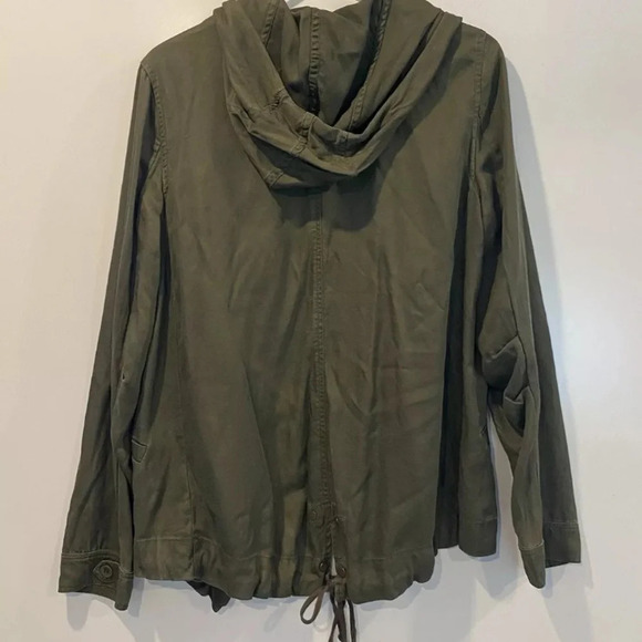 NWOT LA Hearts Green Hooded Utility Jacket Womens Size M/L (A) - Picture 5 of 5